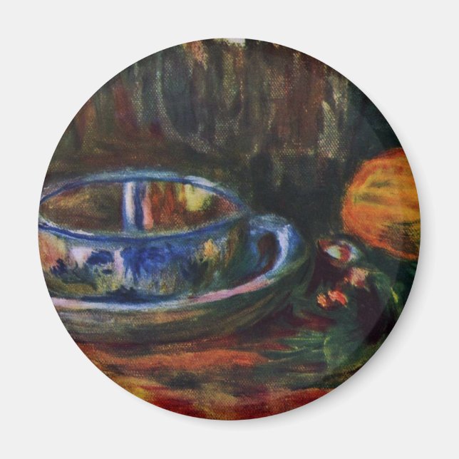 Imã Vida Estática Com Mug Por Pierre-Auguste Renoir (Frente)