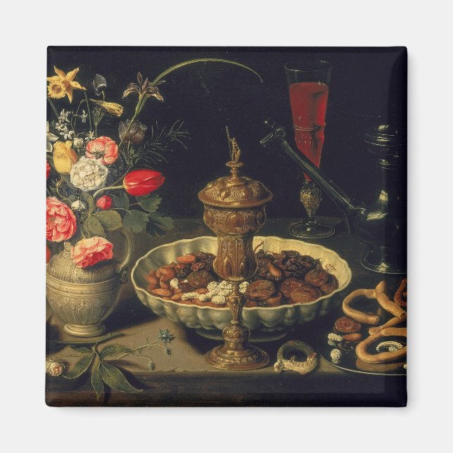 Imã Vida Estática das Flores e Frutas Secas, 1611 (Frente)