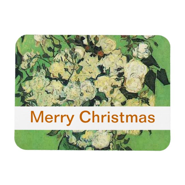 Ímã Vida Estática - Rosa Rosa Rosa Rosa Rosa num Vaso. (Horizontal)