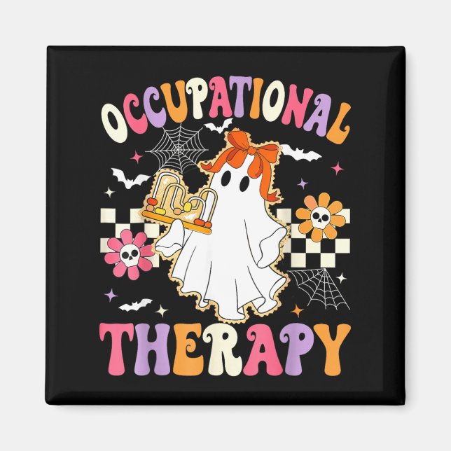 Imã Vida Groovy de um Fantasma de TO Terapeuta Ocupaci (Frente)