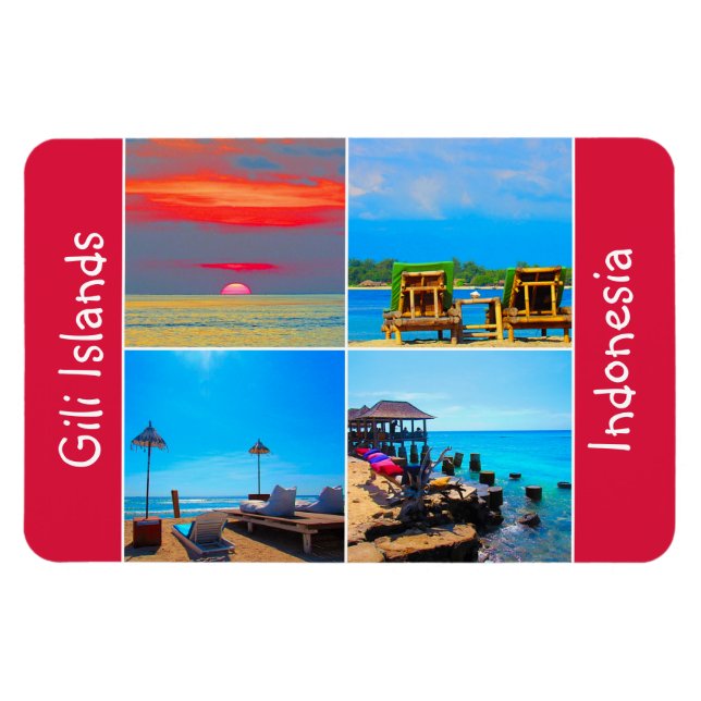 Ímã vida nas ilhas gili (Horizontal)