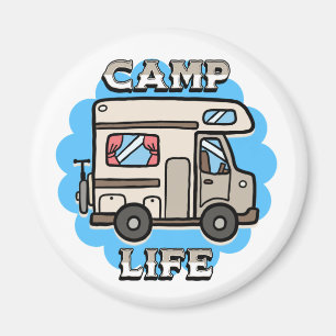 Imã Vida no Acampamento   Camper Retrô