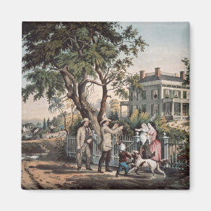 Imã Vida no campo americana - tarde de outubro, 1855
