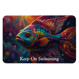 Ímã Vida no Oceano Vibrante: Nadação de Peixes Colorid