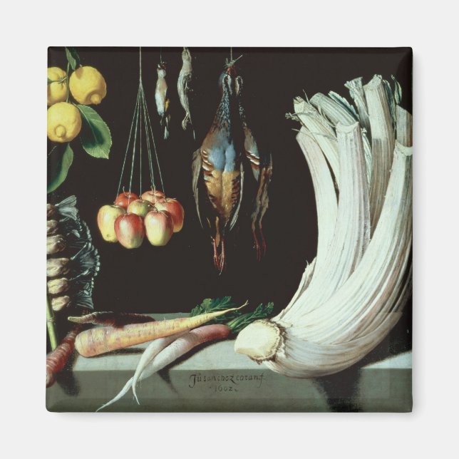 Imã Vida permanente com aves mortos, fruta e (Frente)