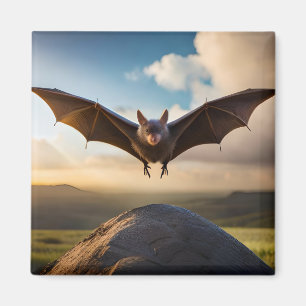 Imã Vida Selvagem de Mega Bat   Raposa Voadora   Voo F