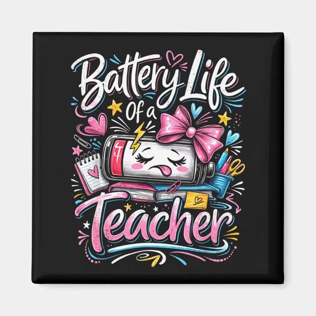 Imã Vida útil da bateria de um professor escola de bai (Frente)