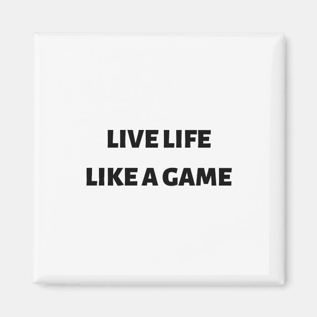 Imã Vida viva como um jogo (Frente)