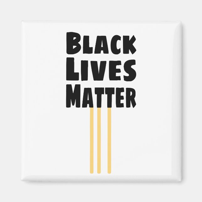Imã Vidas Negras importam BLM três faixas amarelas (Frente)