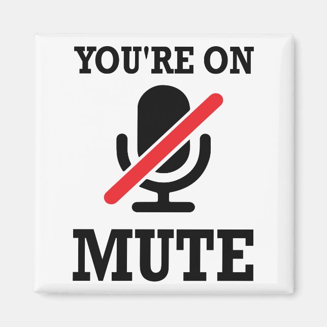 Imã Video Call, trabalho de casa, você está em mudo (Frente)