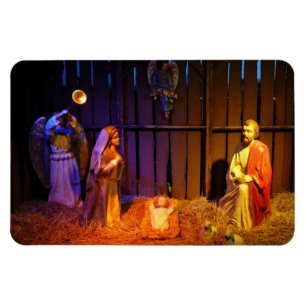 Ímã Vídeo de Natal da Cena de Natividade em Washingto