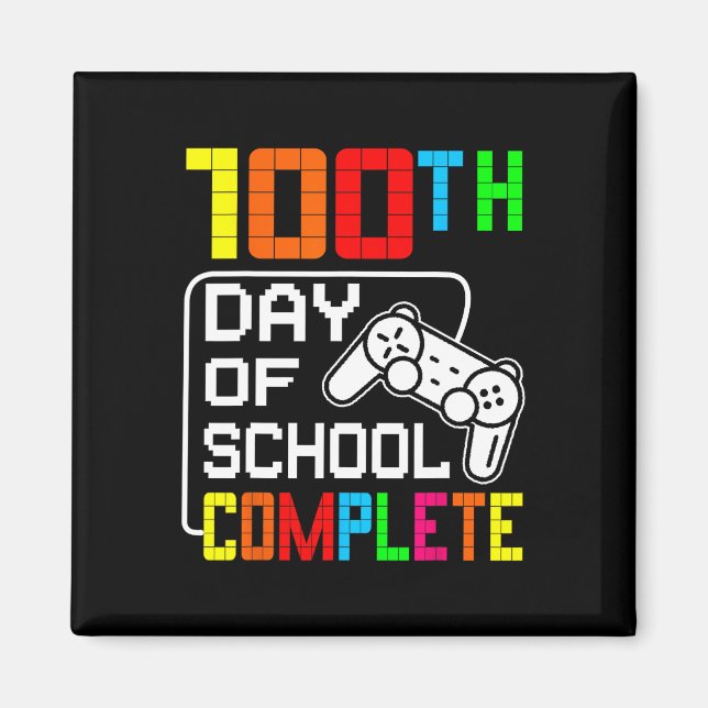 Imã Vídeo Game Completo do 100º Dia de Escola Presente (Frente)