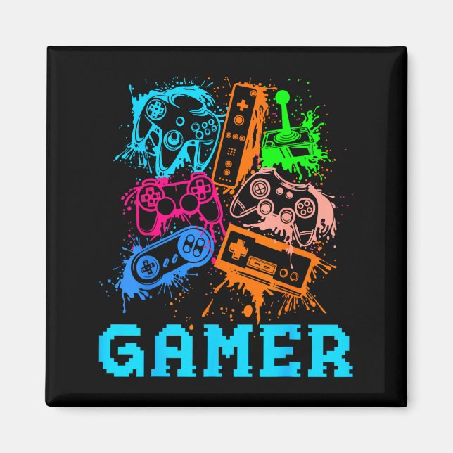 Imã Video Game Console Controllers Clic Gamer Lover Co (Frente)