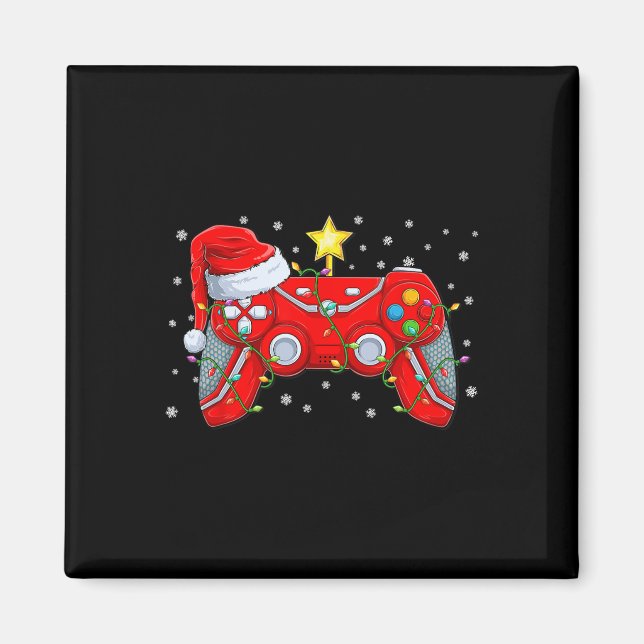 Imã Video Game Controller Natal Hat Gamer Bo (Frente)