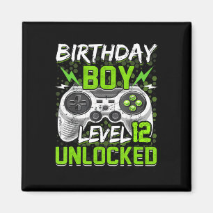 Imã Vídeo Gamer 12 Birthday Gift G desbloqueado do Nív