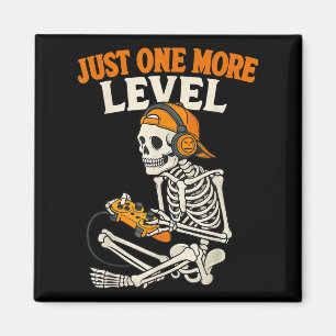 Imã Videogame Engraçado Halloween Skeleton Gamer Costu