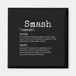 Imã Videogames Definição Smash Engraçado Jogador de Ví