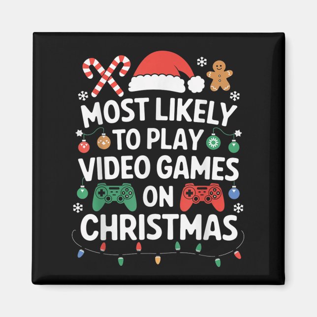 Imã Videos games de Natal Controladores de Jogos Menin (Frente)