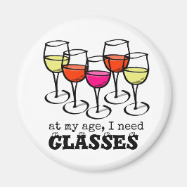 Imã Vidro De Cartoon Na Minha Idade, Preciso De Óculos