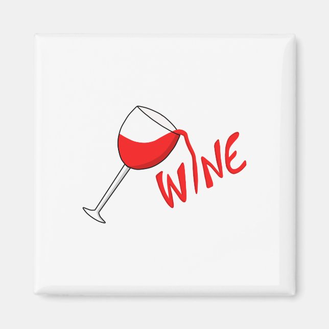 Imã Vidro de vinho (Frente)