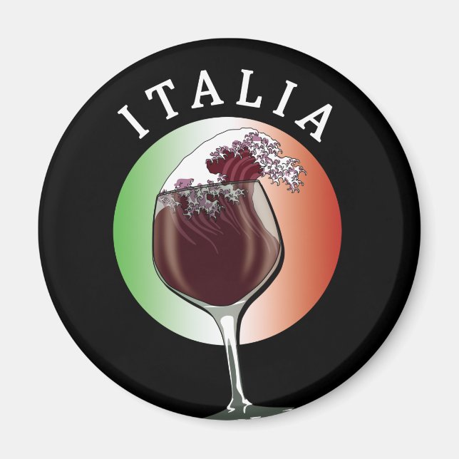 Imã Vidro italiano - Itália, Itália (Frente)