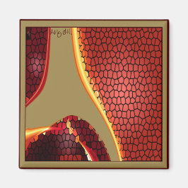 Imã Vidro manchado - Íman de amora