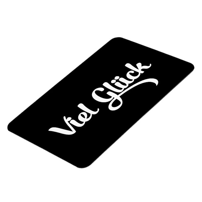 Ímã Viel Glück | Língua alemã com boa sorte (Left Side)
