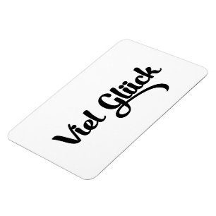 Ímã Viel Glück   Língua alemã com boa sorte