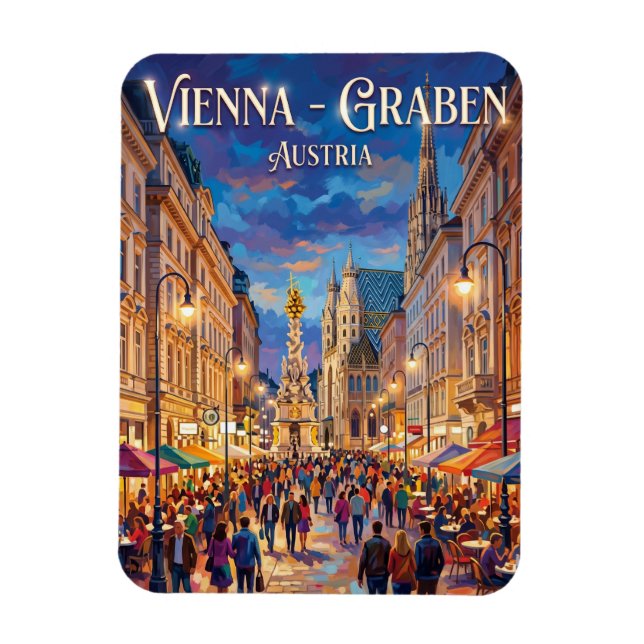 Ímã Viena - Graben Áustria (Vertical)