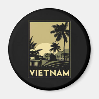 Imã vietnam sudeste asiático art deco retro viagem