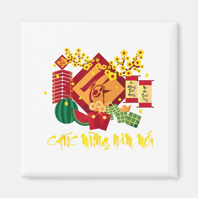 Imã Vietnamese Lunar New Year 2026 Tet Viet Chuc Mung  (Frente)