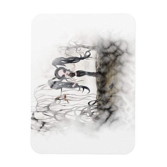 Ímã Vignette da Gótico Sepia (Vertical)