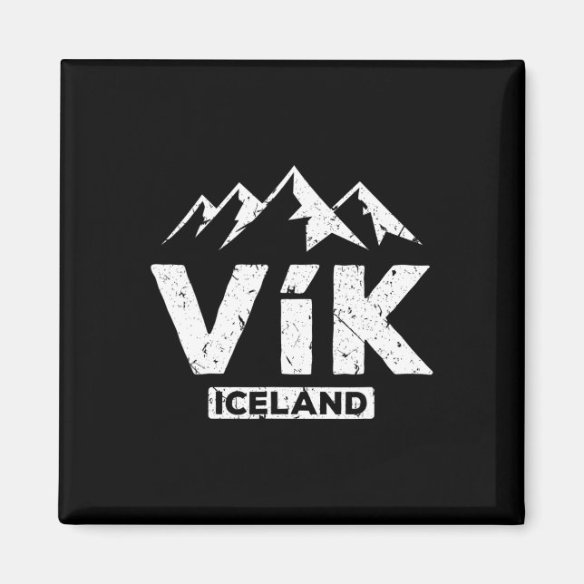 Imã Vik Islandês Pride Black Sand Beaches Gla (Frente)