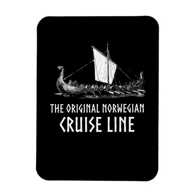 Ímã Viking Ship Cruise Line Odin E Valhalla (Vertical)