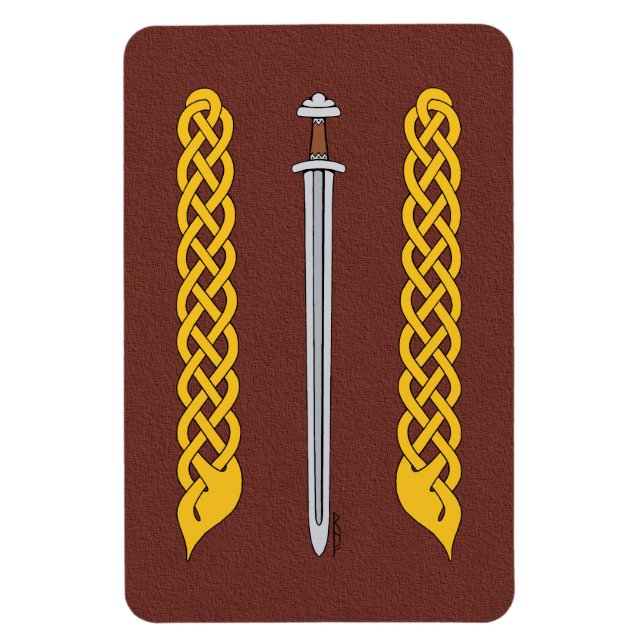 Ímã Viking Sword and Plaitwork (Vertical)