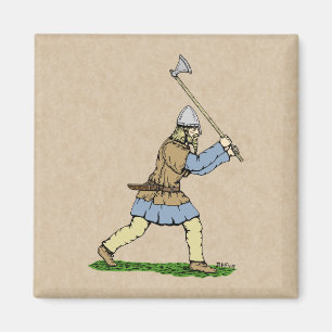 Imã Viking Warrior Wielding - Ax amplo