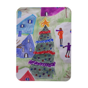 Ímã Vila de Natal flexível