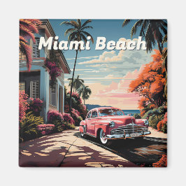 Imã Vila do jardim de Miami Beach, nos anos 50