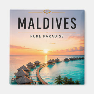 Imã 🏝️ Vila Paradisíaca Sobre as Águas Maldivas Moder