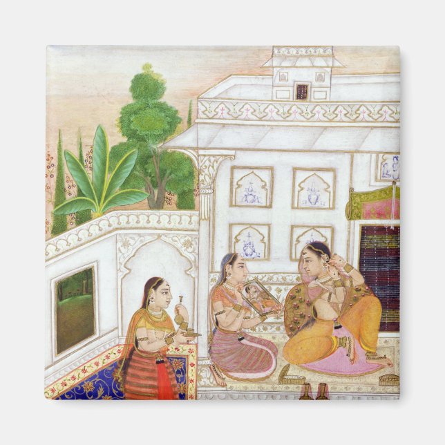 Imã Vilaval Ragini: Mulher em seu banheiro (Frente)