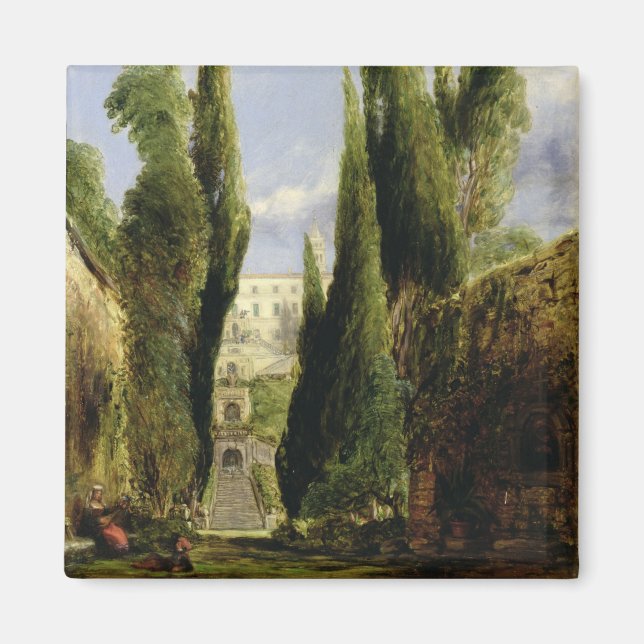 Imã Villa D'Este, Tivoli (óleo na canvas) (Frente)