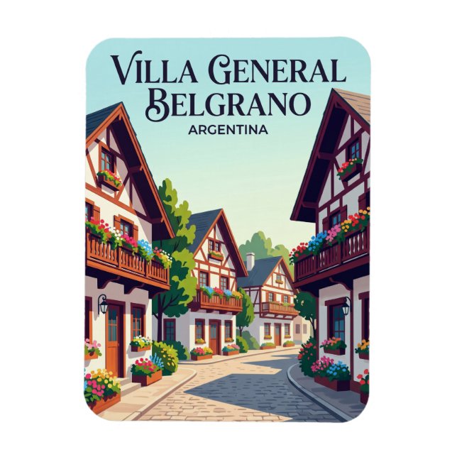 Ímã Villa General Belgrano Argentina (Vertical)