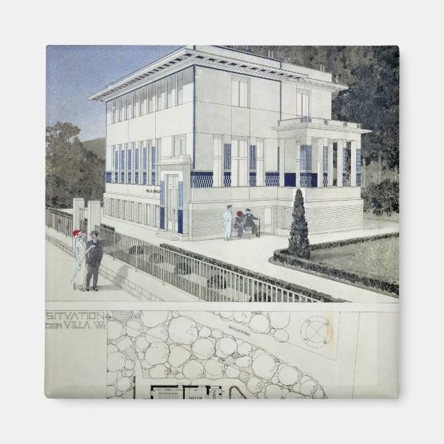 Imã Villa Wagner, Viena (Frente)