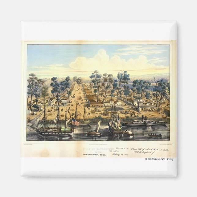 Imã Ville de Sacramento, 1849. (Frente)