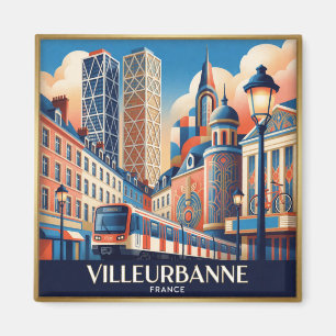 Imã Villeurbanne França Gratte-Ciel Cidade Colagem