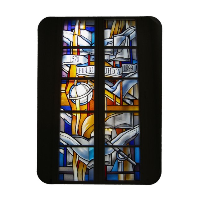 Ímã Vilnius Univ. Biblioteca de Vidro Obtido - LITUÂNI (Vertical)