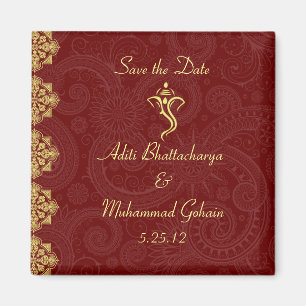 Imã Vinayaka Wedding Favor Magnets