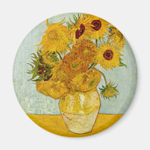 Imã Vincent Van Gogh 12 Girassóis Impressionista