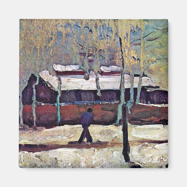 Imã Vincent Van Gogh - A Antiga Estação em Eindhoven (Frente)