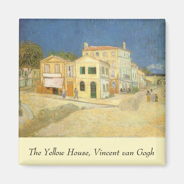 Imã Vincent van Gogh - A Casa Amarela (A Rua) (Frente)